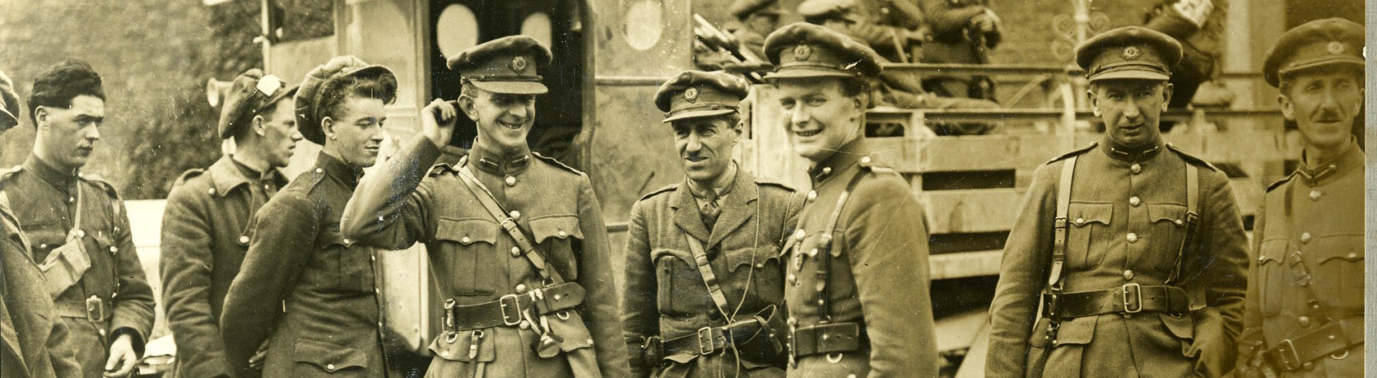 Des soldats irlandais durant la guerre civile - Domaine public