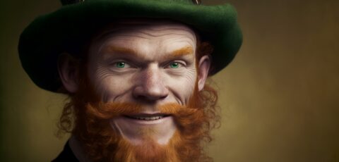 Un leprechaun tel qu'on le représente en Irlande - © ink drop