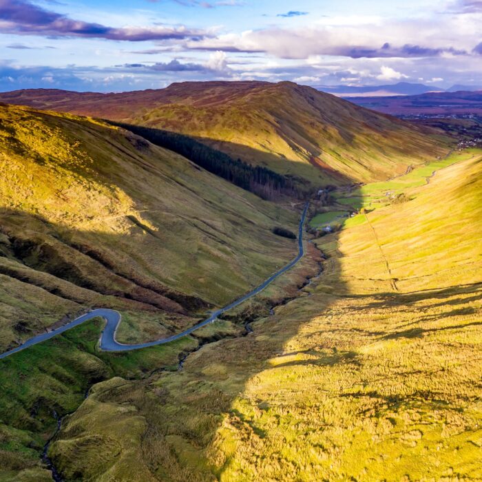 Vue aérienne sur Glengesh pass - Thomas - 123rf