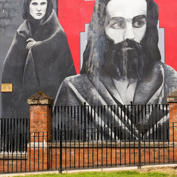 Le Blanket Protest représenté sur un mur de Derry - © eric epoudry