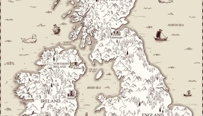 Carte ancienne de l'Irlande, au temps de l'Act of Union - © max_776