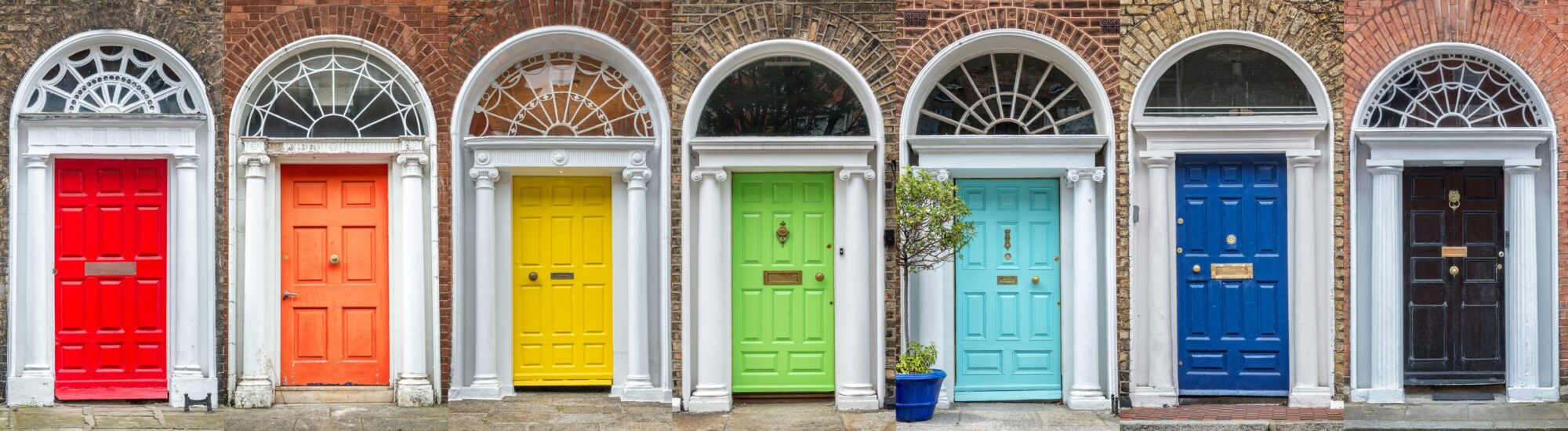 Des portes géorgiennes à Dublin - © Delphotostock