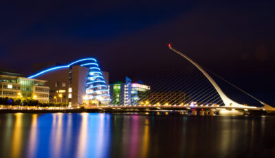 Le Convention Centre of Dublin et le pont Samuel Beckett - Raul Villalon - cc