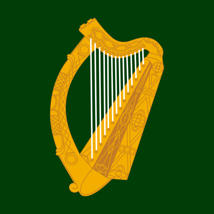 Drapeau du Leinster - Domaine public