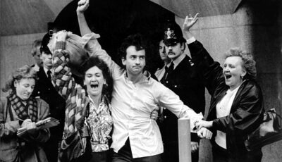 Gerry Conlon à la sortie de son procès