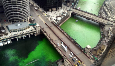Vue aérienne de la Chicago River - Ryan Dickey - cc