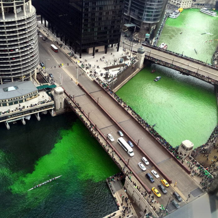 Vue aérienne de la Chicago River - Ryan Dickey - cc