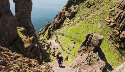 Les marches de Skellig Michael sont plutôt raides ! © shutterupeire