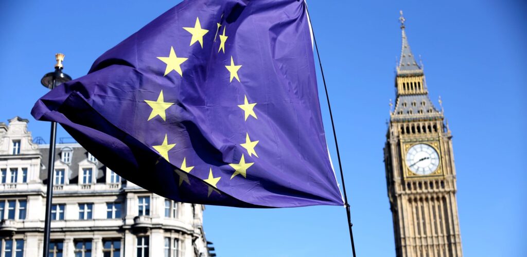 Drapeau de l'U.E. à Londres - Ilovetheeu - cc