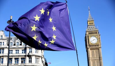 Drapeau de l'U.E. à Londres - Ilovetheeu - cc