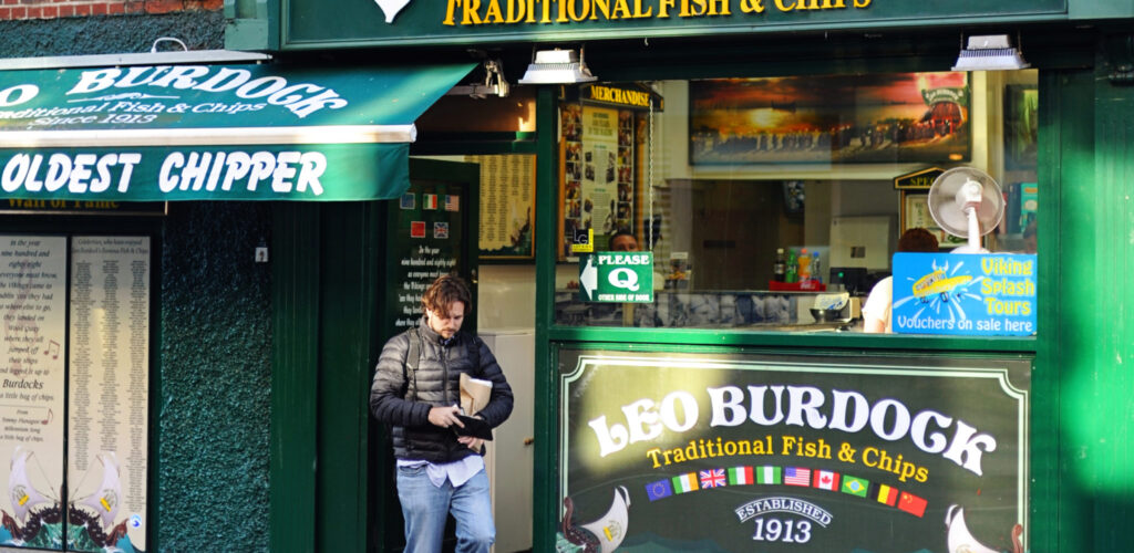 Sign of the Leo Burdock in Dublin