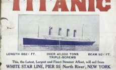 Affiche publicitaire du Titanic