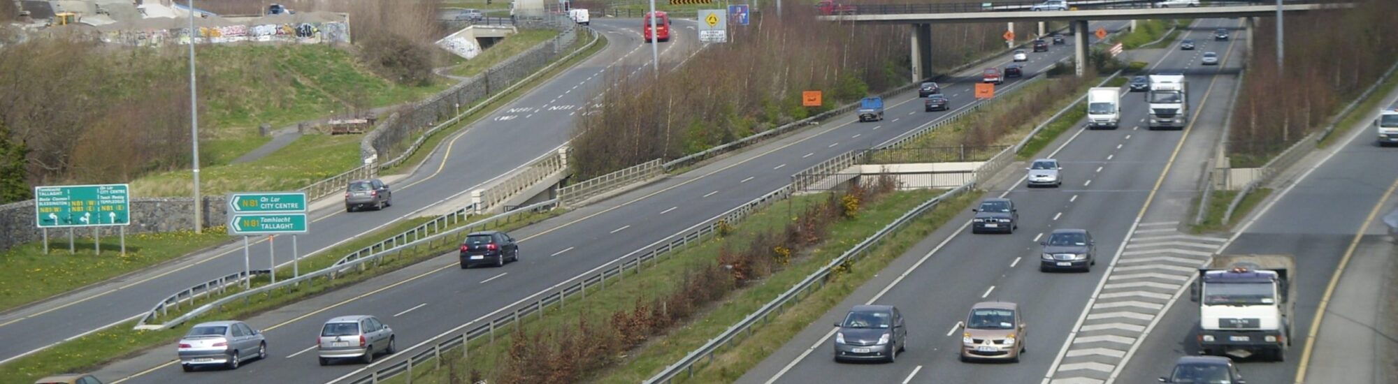 La route M50 en République d'Irlande
