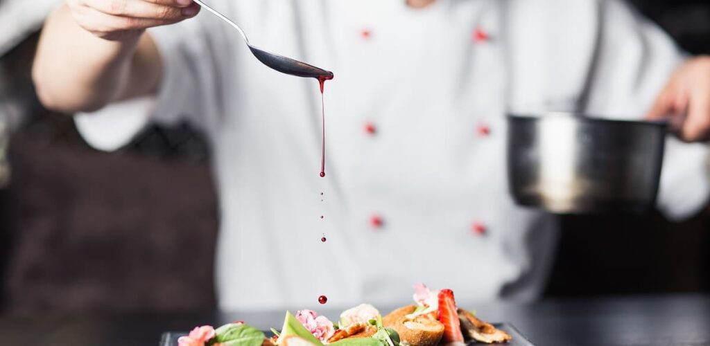 Un plat gastronomique