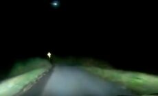 Un météore survolant l'Irlande