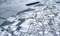 L'Irlande sous la neige vue du ciel