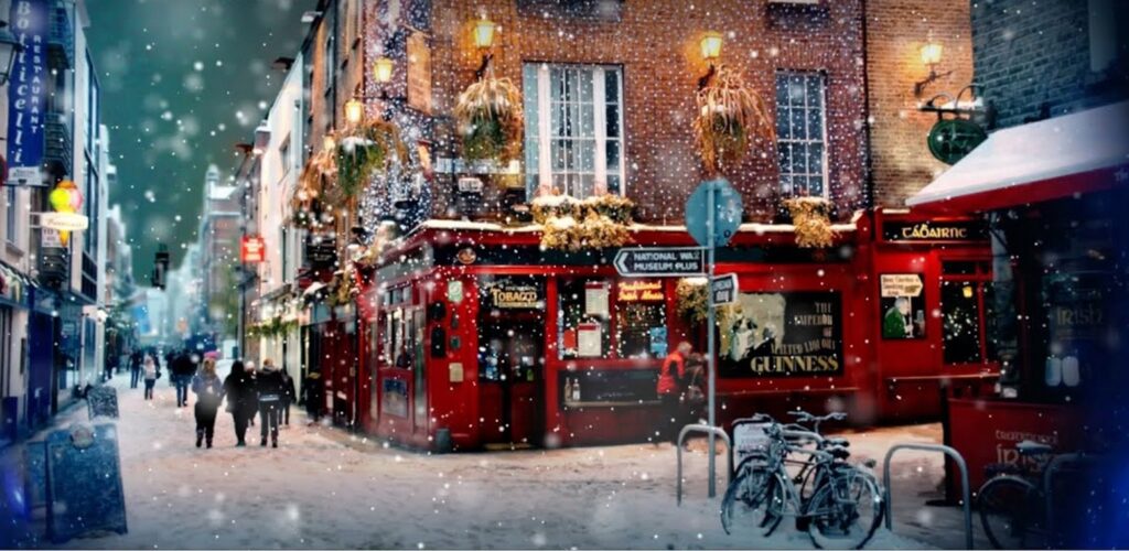 C'est déjà Noël à Temple Bar à Dublin