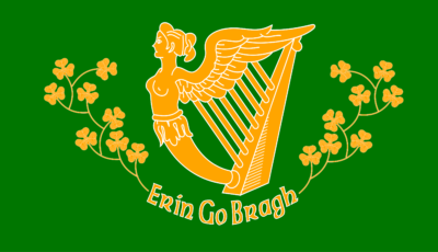 Le drapeau irlandais Erin go bragh