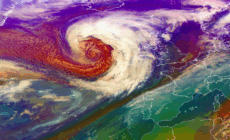 Images satellite de la tempête Brendan