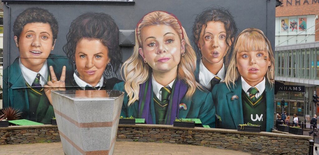 La fresque Derry Girls - Keith Ewing - cc