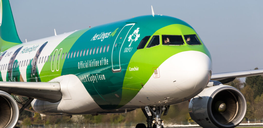Un avion de la compagnie Aer Lingus - Dustin Hackert - cc