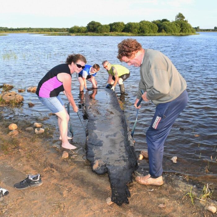 Le bateau découvert à Roscommon - M. McCormack