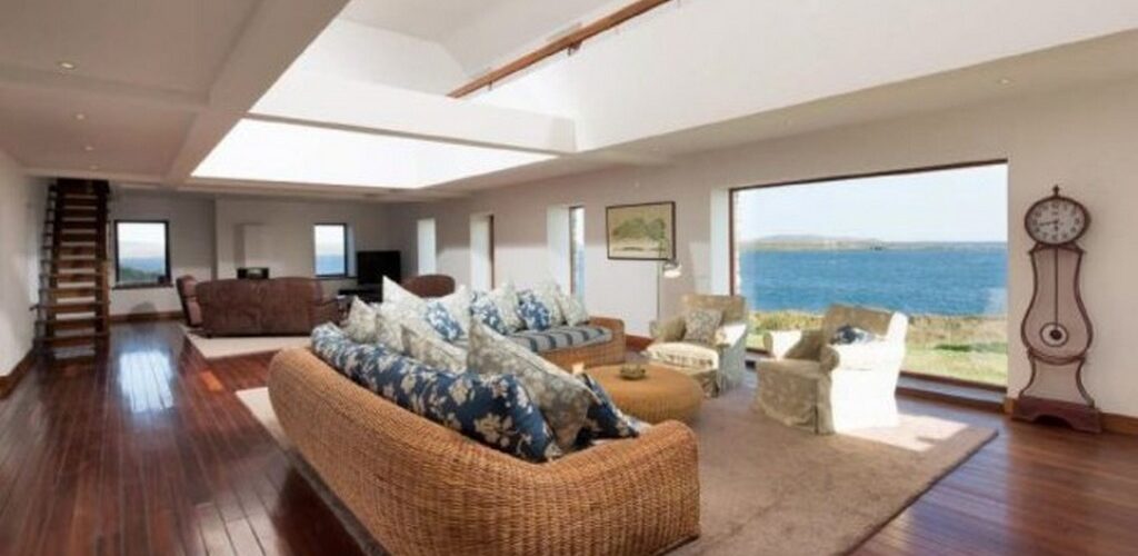 View of the main house on Horse Island - Montague Real Estate