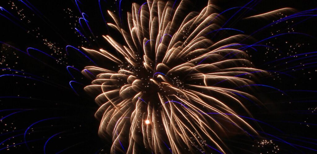 Un feu d'artifice du jour de l'an à Dublin -  Brian & Natalia Liston - cc