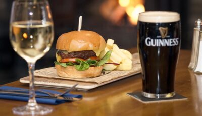 Un burger du Keogh's of Kinvara