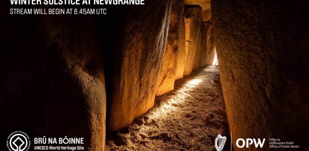 Newgrange, à l'occasion du solstice d'hiver