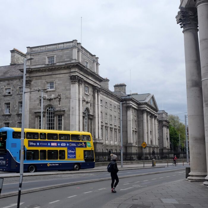 Une rue déserte de Dublin à cause du confinement - Simon - cc