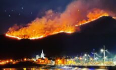 L'incendie dans les Mourne Mountains - Danny Lowry (Twitter)