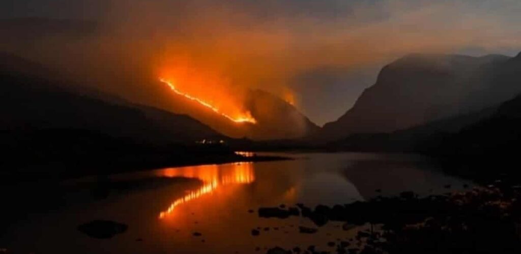 Le Parc National de Killarney a connu un terrible incendie - Dave Ryan & Cathal O' Connor (Twitter)