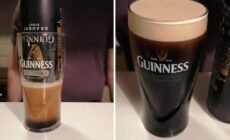 Une pinte servie à partir d'une cannette de Guinness