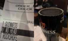 Photo de la Guiness sans tête - @CarltonDoom