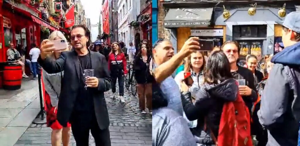 Le sosie de Bono était à Temple Bar