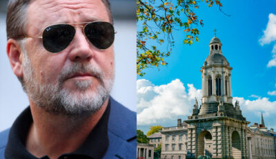 Russel Crowe actuellement en tournage à Trinity College