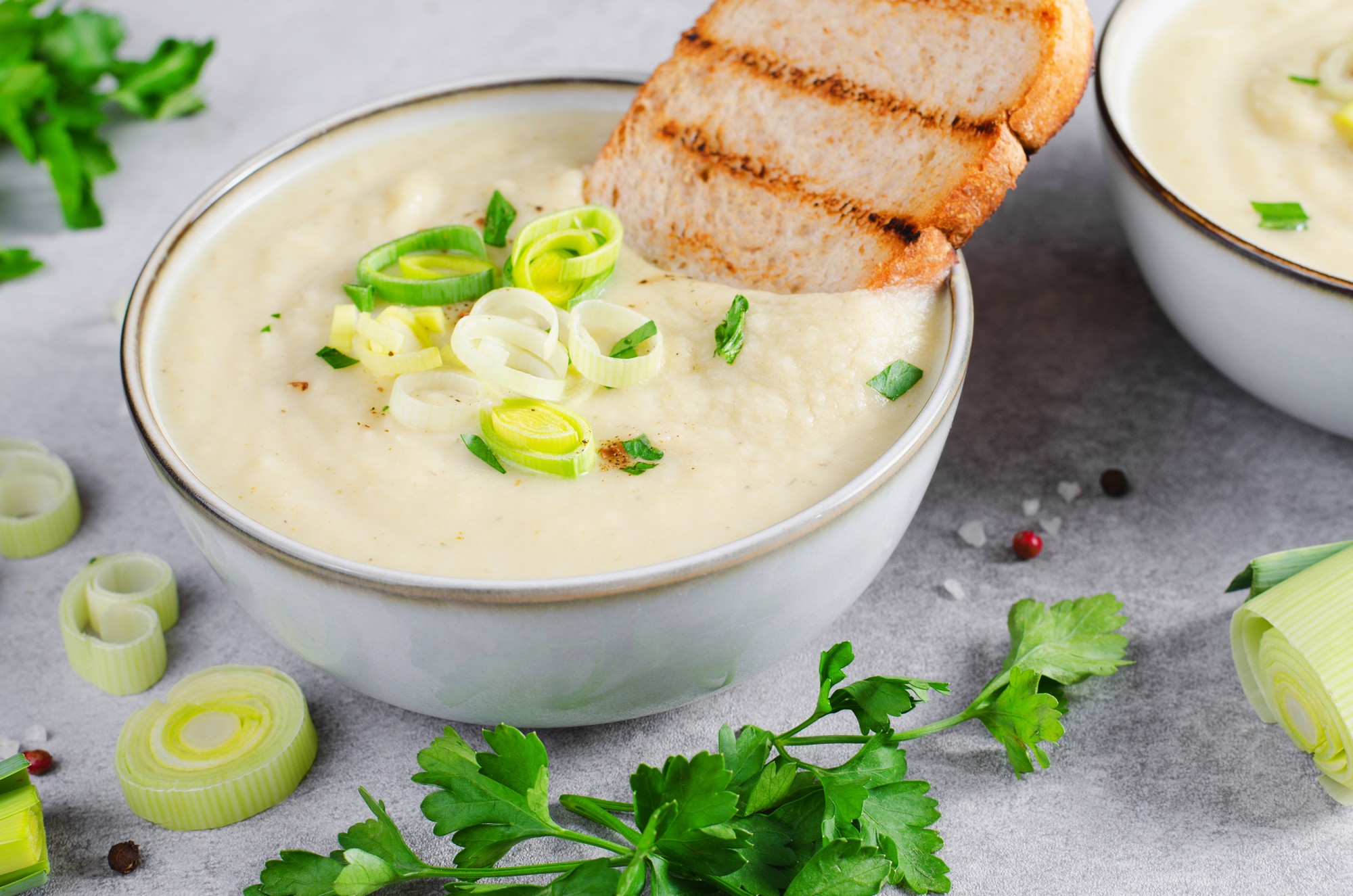 Irish potato leek soup Soupe irlandaise • Guide