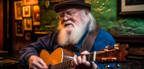 Un musicien irlandais jouant Fields of Athenry - © Sunshower Shots