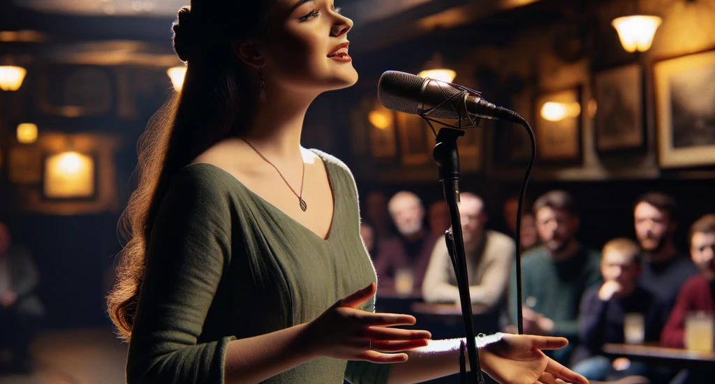 Représentation du chanteuse de Sean-nós