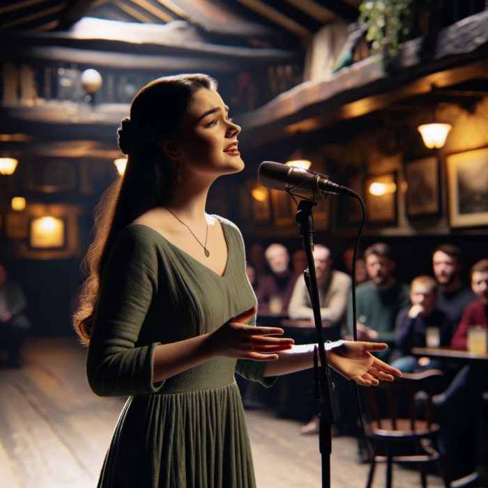 Représentation du chanteuse de Sean-nós