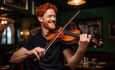 An Irish musician performing The Carraroe Jig - © Lucy Welch