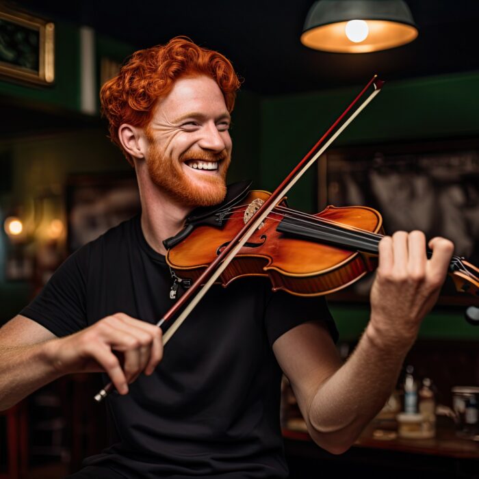 An Irish musician performing The Carraroe Jig - © Lucy Welch