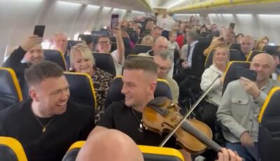 Un vol Ryanair s'est transformé en concert improvisé de musique irlandaise !