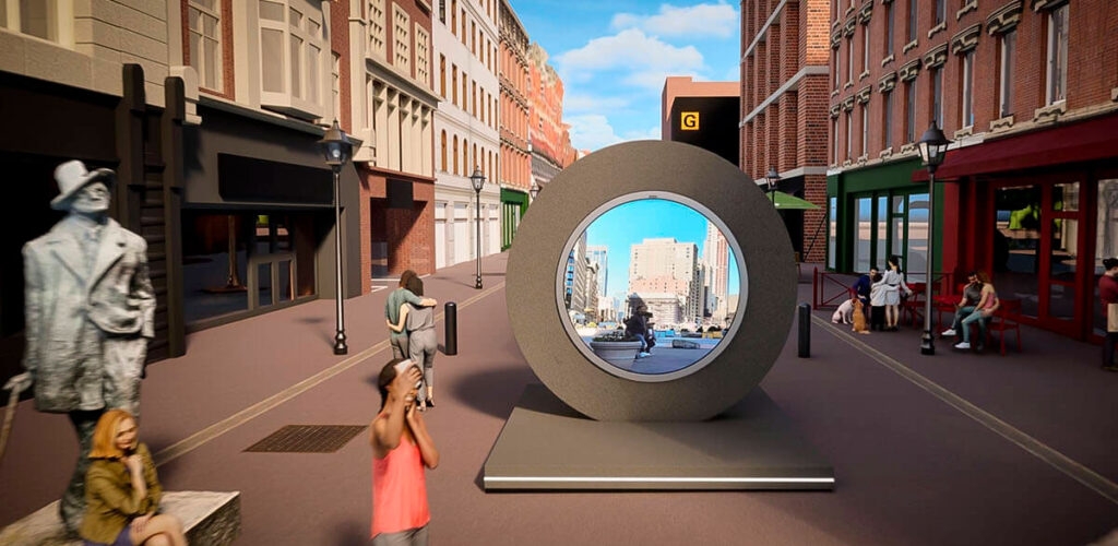 Un portail digne du film Stargate relie Dublin à New York en temps réel
