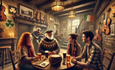 Des personnes discutant dans un irish pub en gaélique irlandais - © Go-to-Ireland.com