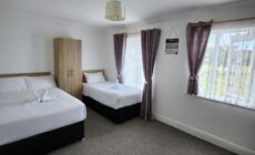 Bright elegant room park view