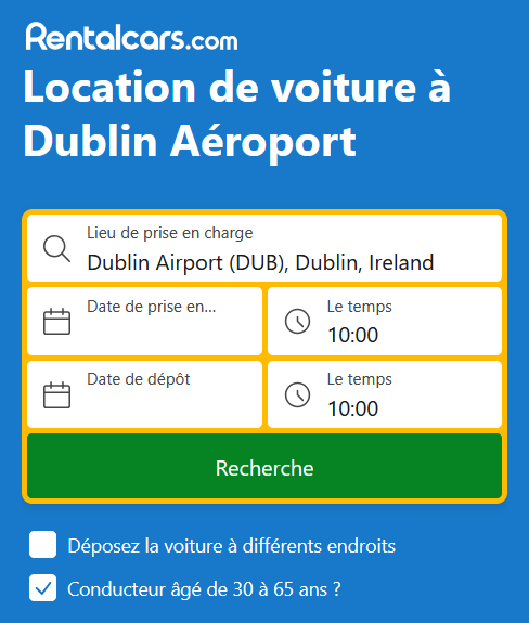 Location de voiture à Dublin