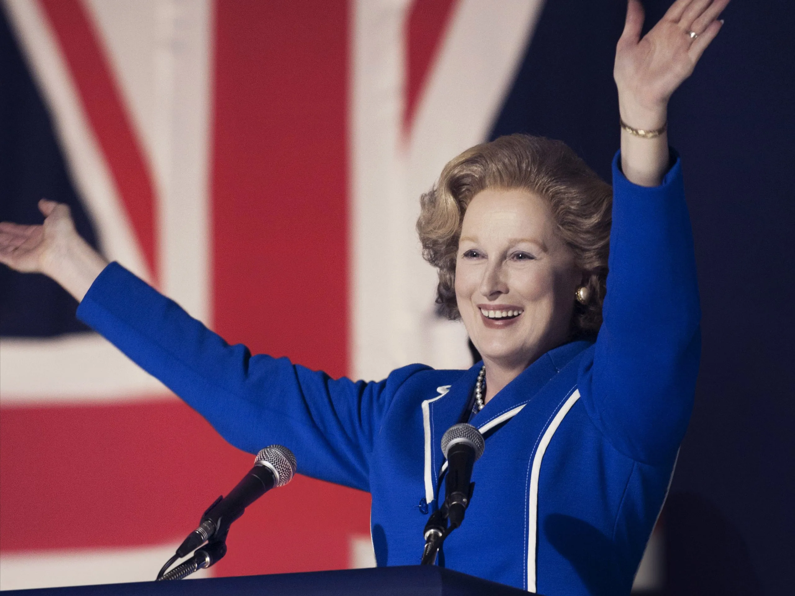 Meryl Streep campe le rôle de Margareth Thatcher dans "La Dame de Fer"