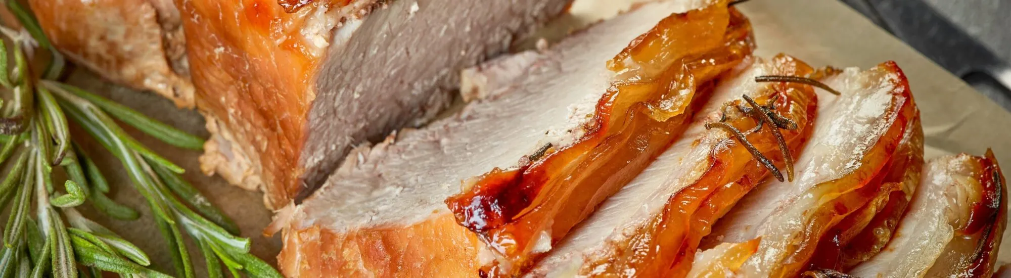 Le Glazed loin of bacon